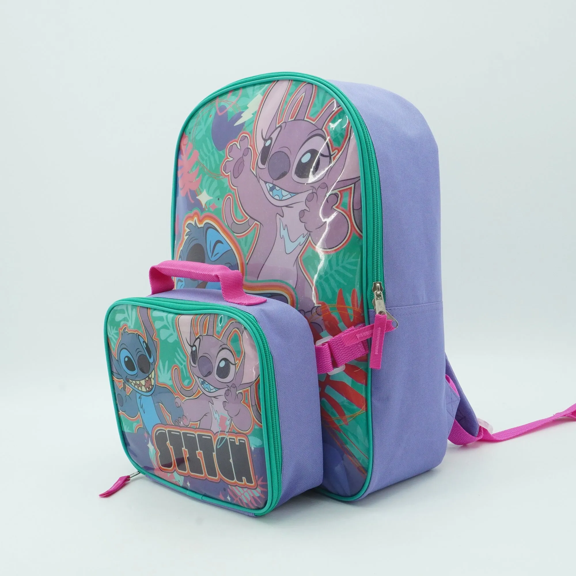 16” Stitch Backpack with Lunch kit