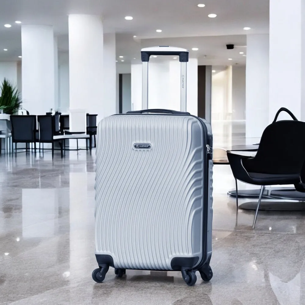 24 Inch Partner Aqua Wave ABS Lightweight Hard Case Trolley Luggage With Spinner Wheels