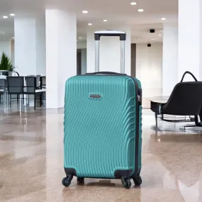 24 Inch Partner Aqua Wave ABS Lightweight Hard Case Trolley Luggage With Spinner Wheels