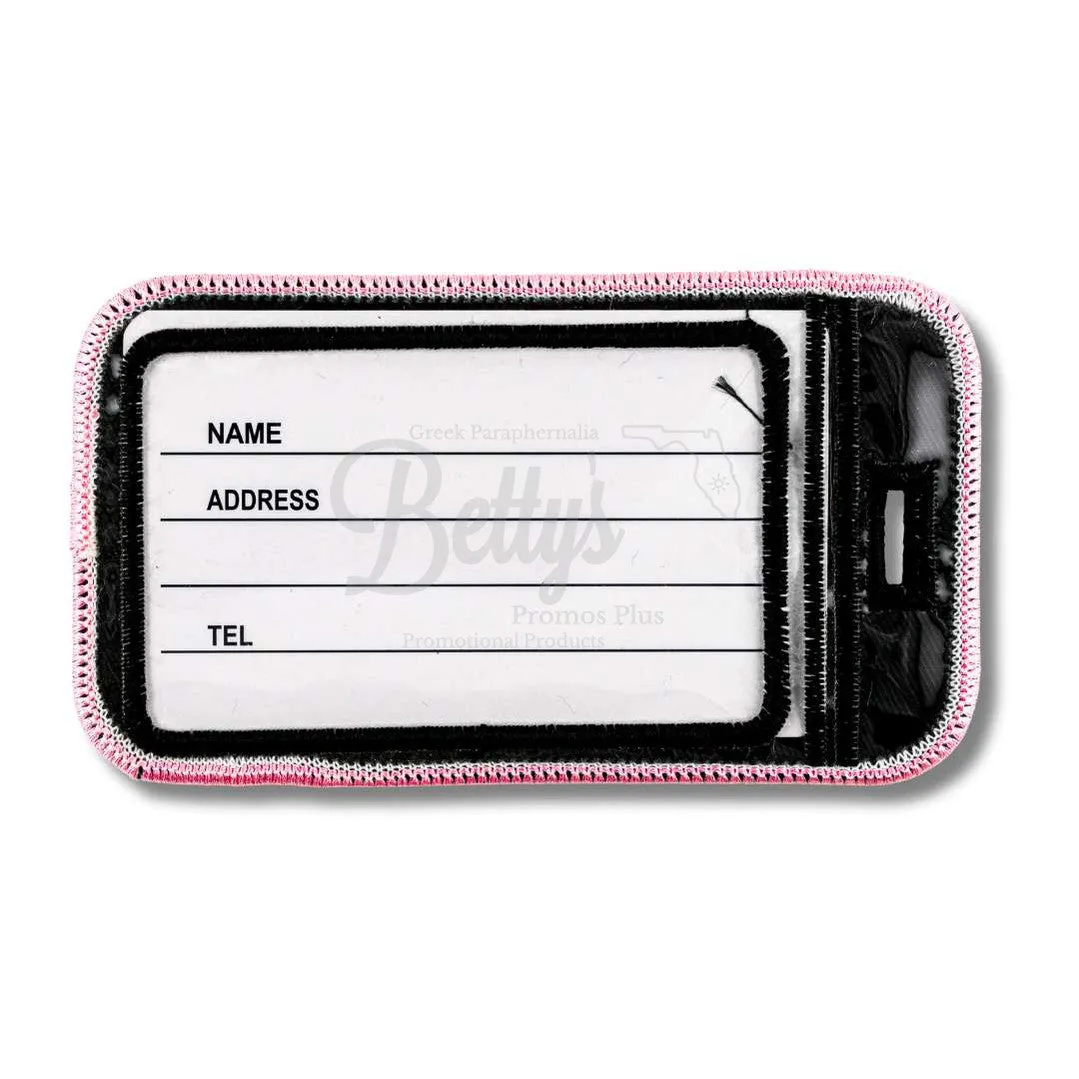 Alpha Kappa Alpha AKA Founded 1908 Embroidered Luggage Tag
