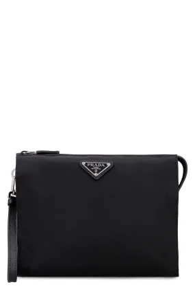 BLACK RE-NYLON POUCH