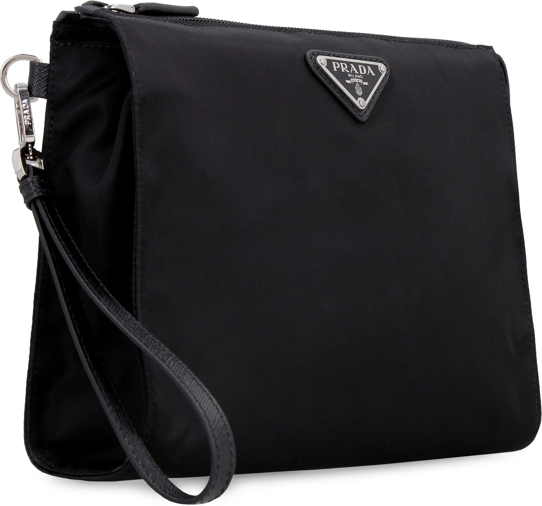 BLACK RE-NYLON POUCH