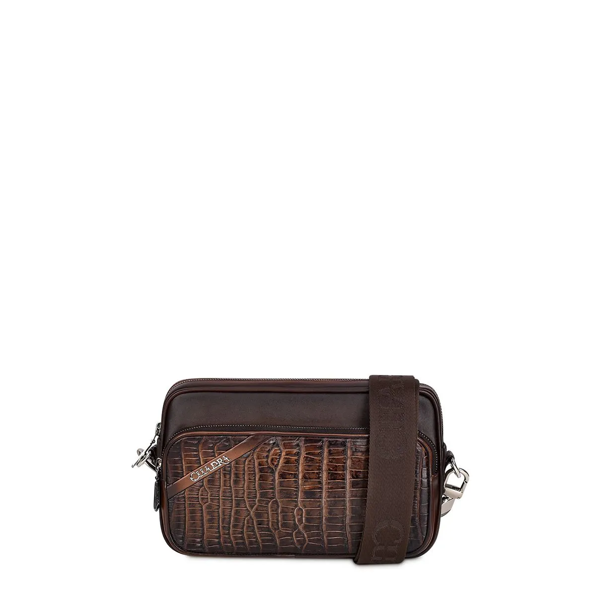 BOC04MO - Cuadra brown casual fashion moreleti chest chutch bag for men.