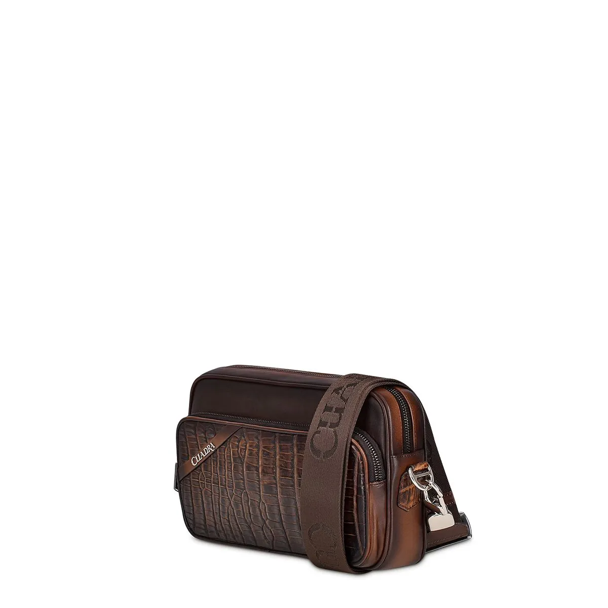 BOC04MO - Cuadra brown casual fashion moreleti chest chutch bag for men.