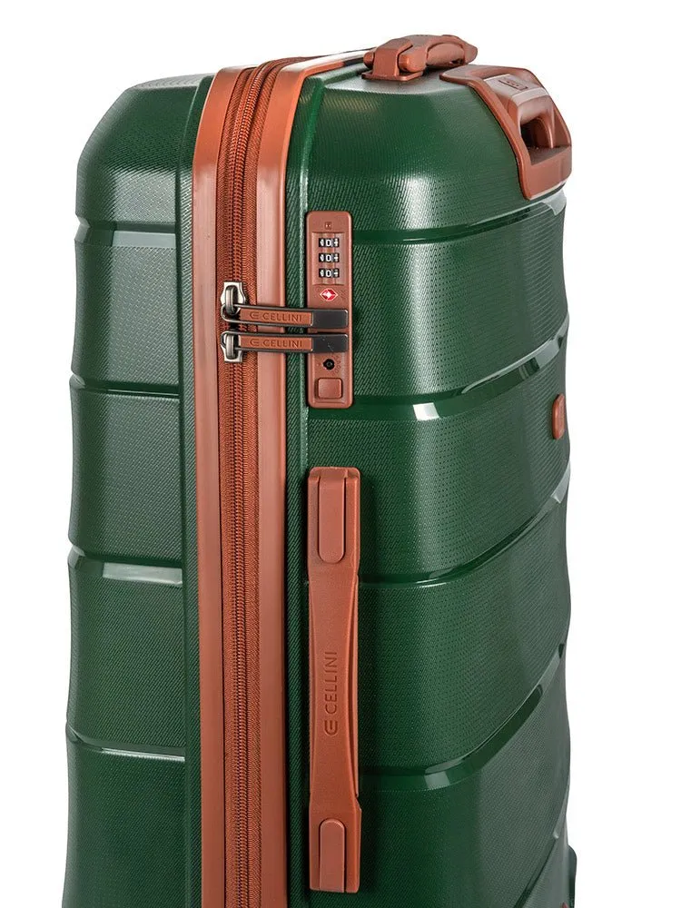 Cellini Spinn 65cm Medium Spinner | Green/Tan