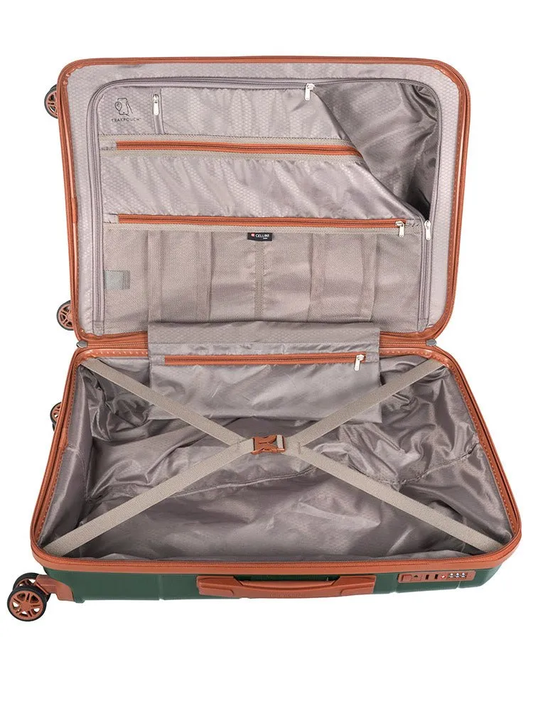 Cellini Spinn 65cm Medium Spinner | Green/Tan
