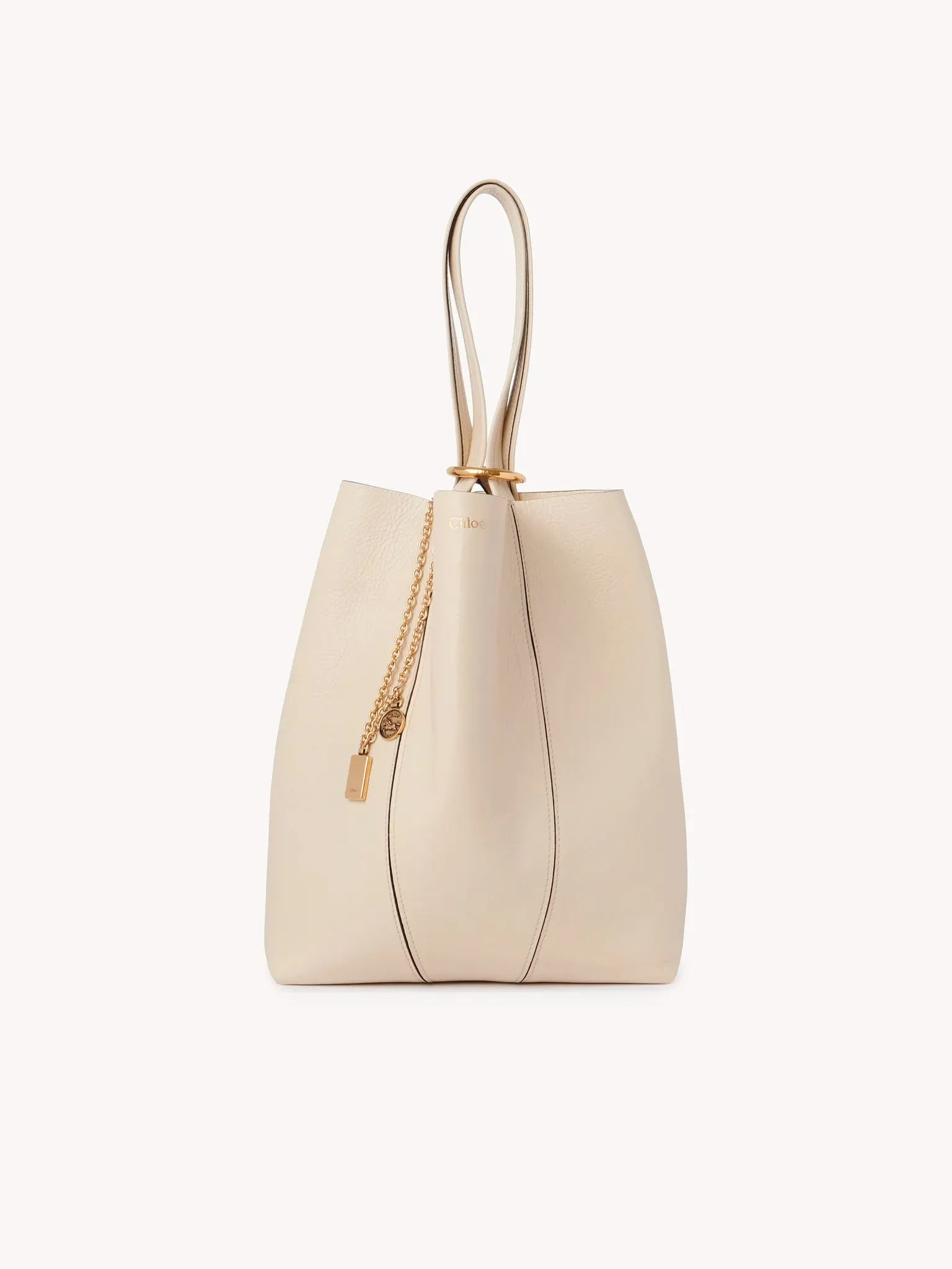 CHLOÉ SPIN TOTE BAG SWEET BEIGE