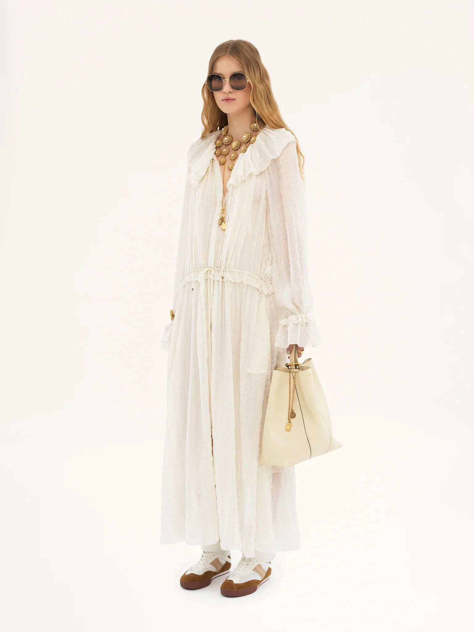 CHLOÉ SPIN TOTE BAG SWEET BEIGE
