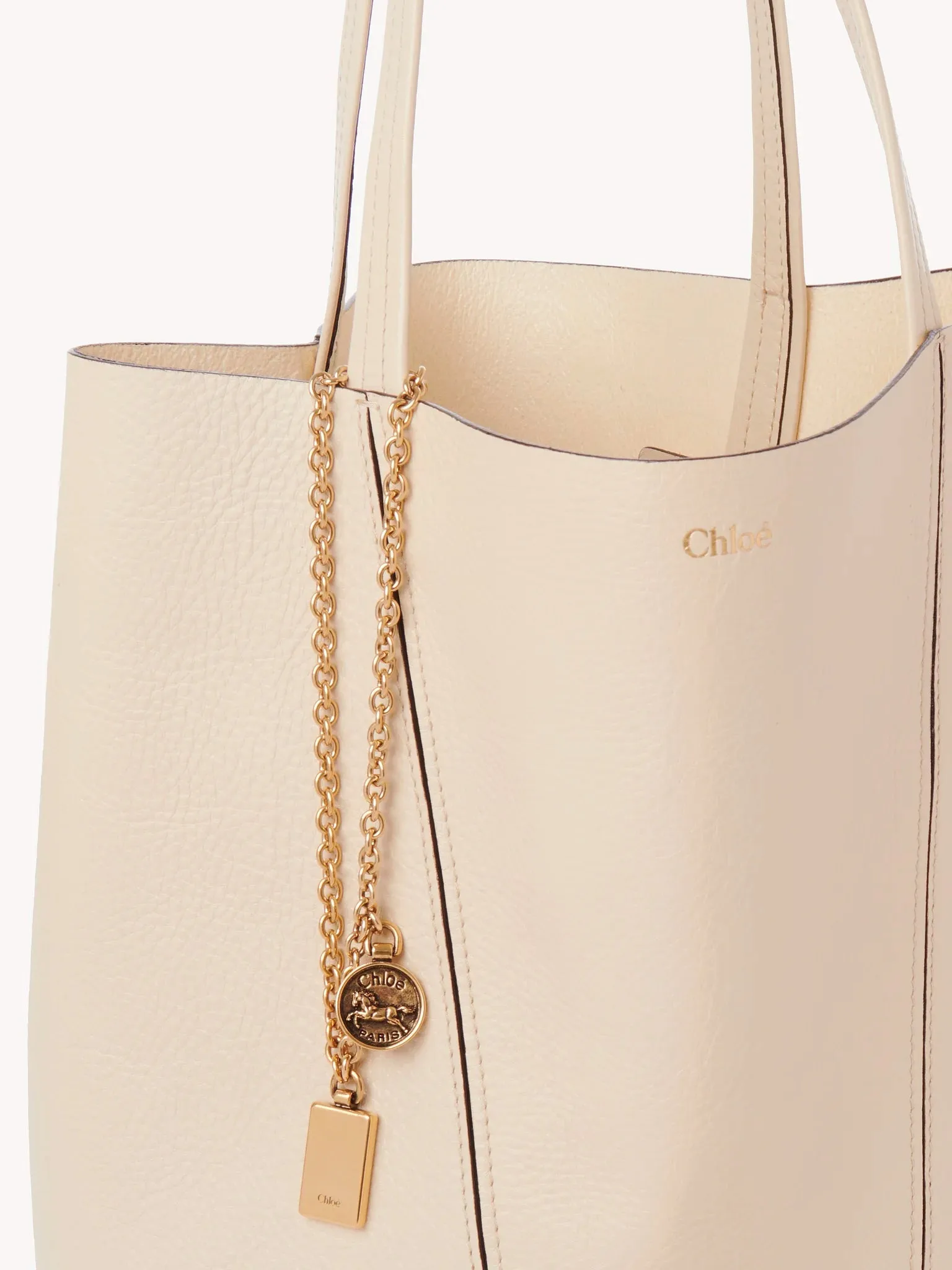 CHLOÉ SPIN TOTE BAG SWEET BEIGE