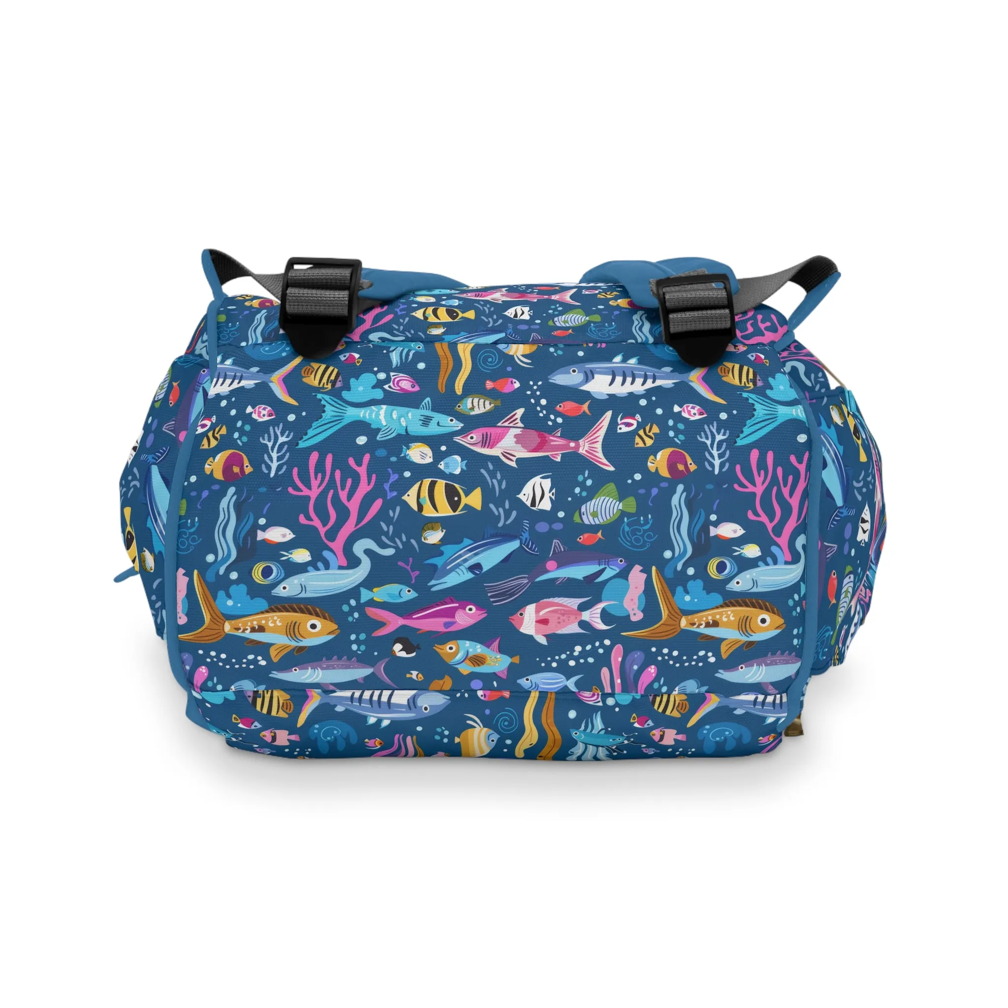 Enchanted Ocean: Magical Underwater Sea Creatures Multifunctional Diaper Backpack