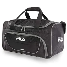 Fila Ace 2 Small Duffel Gym Sports Bag, Black/Grey One Size