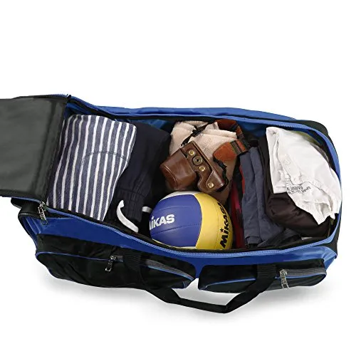 Fila FL-LUD-532-BL 32-inch Lightweight Rolling Duffel, Blue