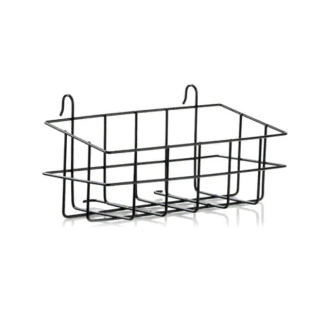 Forbes Industries 1575-BSKT 18" Wire Basket for Self Serve Luggage Cart, Black Vinyl Dipped