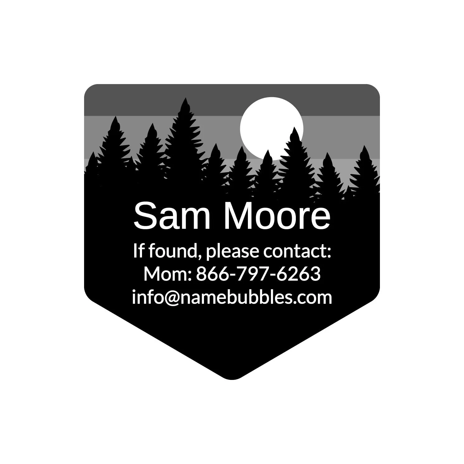 Forest Sky Contact Labels