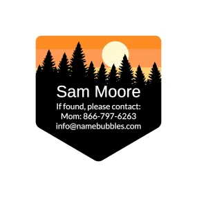 Forest Sky Contact Labels