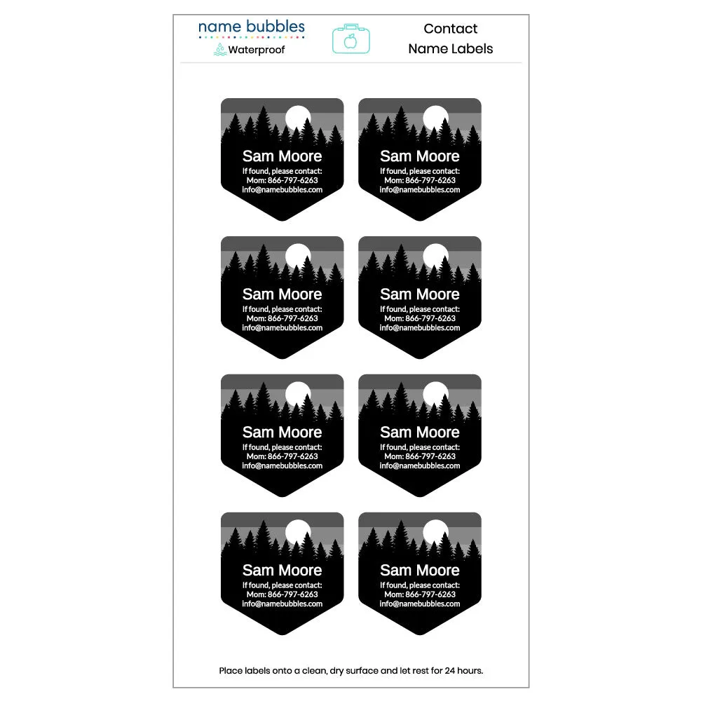 Forest Sky Contact Labels