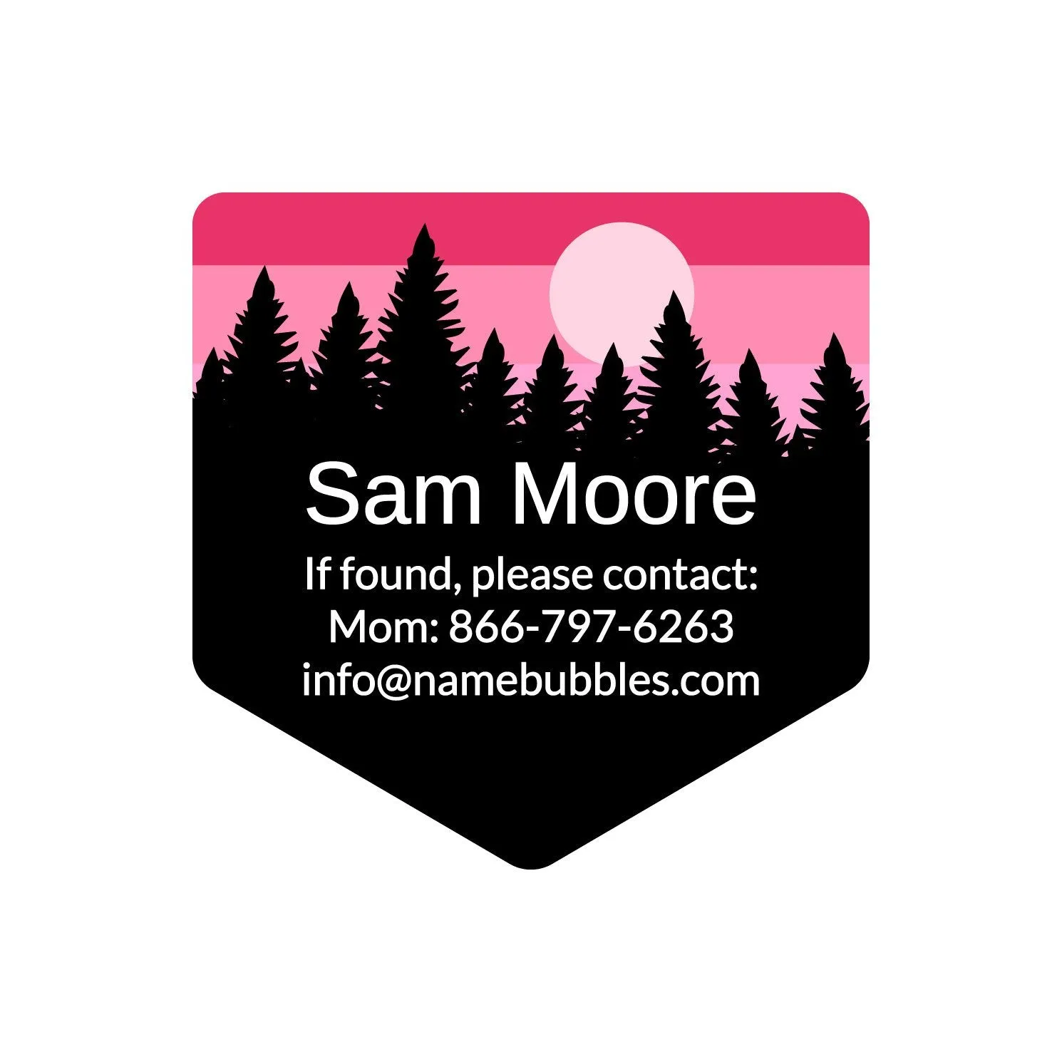 Forest Sky Contact Labels