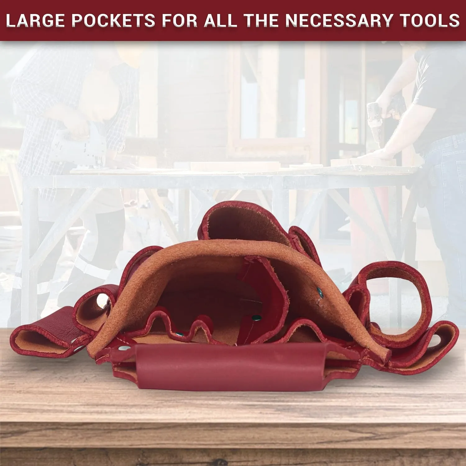 FUERI Professional 4-Pocket Electrician Tool Pouch