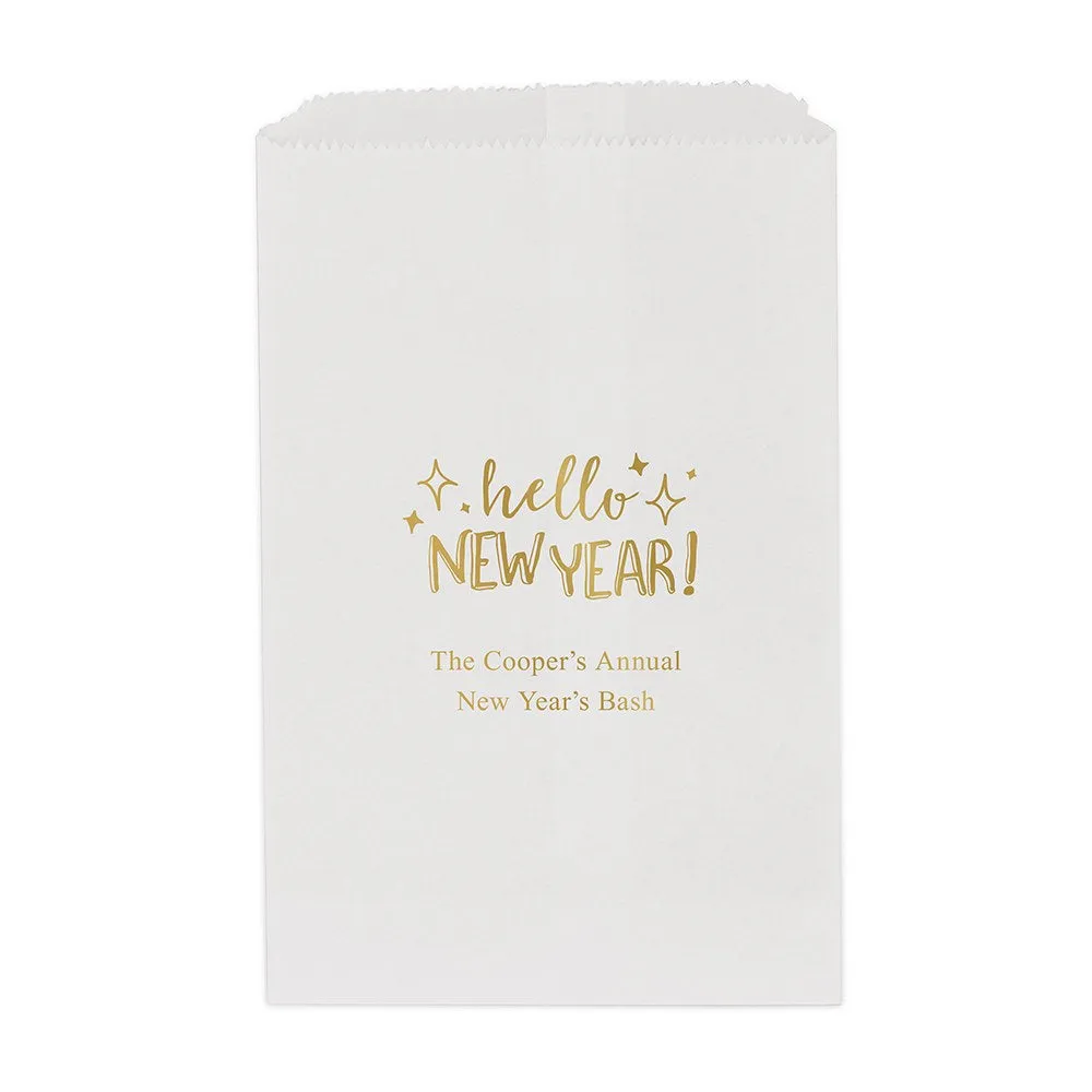 HELLO NEW YEAR FLAT POCKET STYLE GOODIE BAG