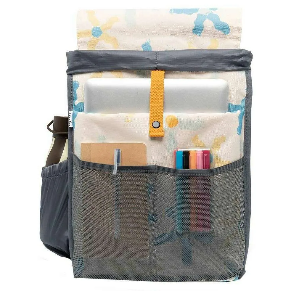 Lefrik Scout Daisy Backpack - Cream/Blue/Yellow