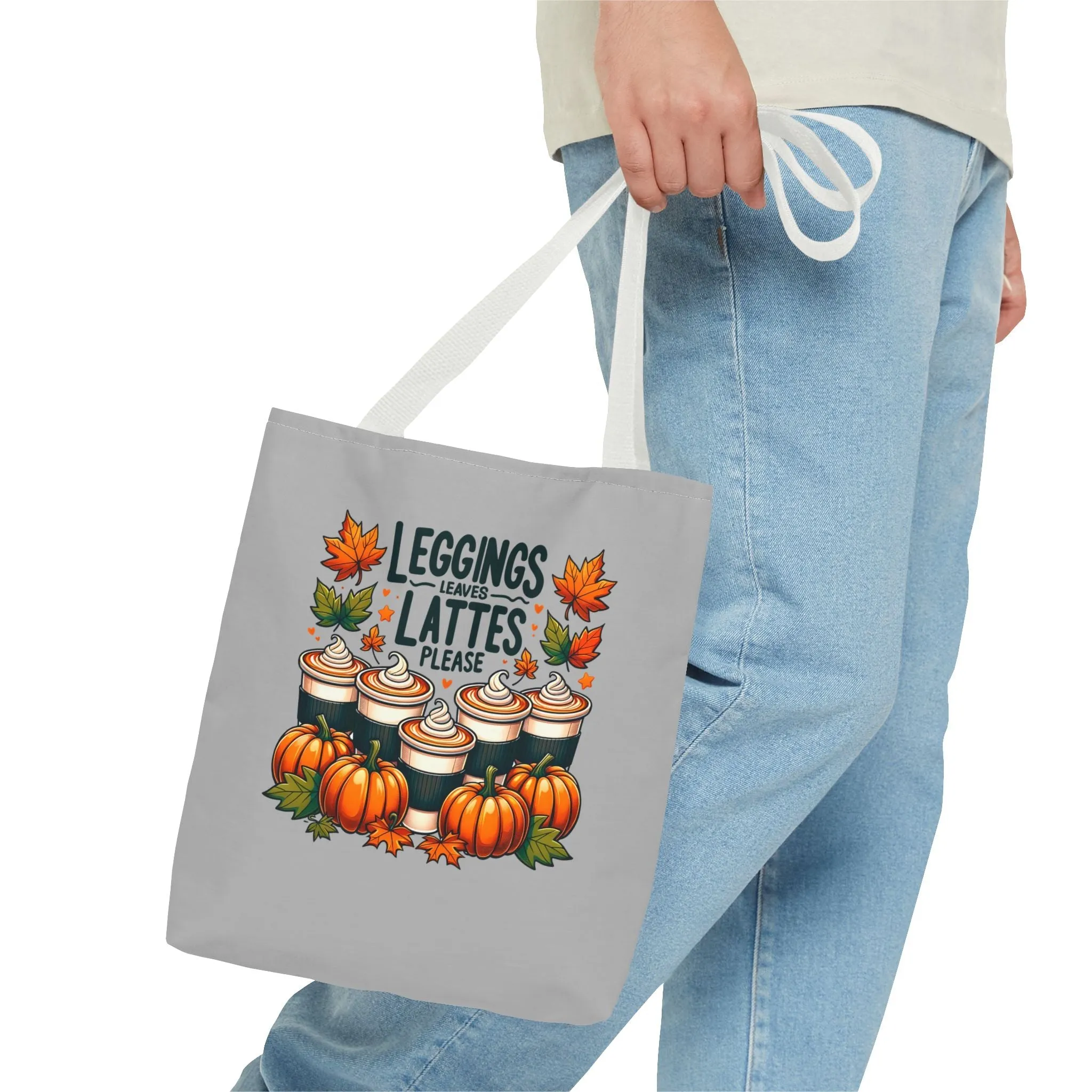 Leggings, Leaves, Lattes, Please - Tote Bag