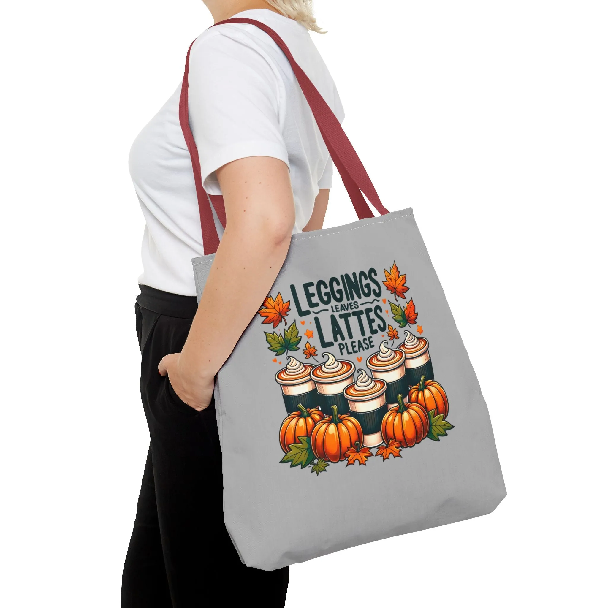 Leggings, Leaves, Lattes, Please - Tote Bag