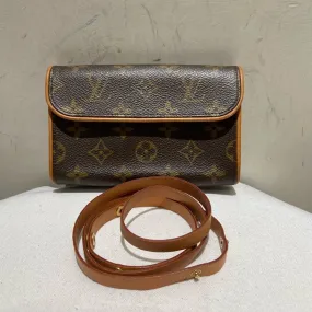 Louis Vuitton Monogram Canvas Chest Bag Brown Vintage Style Small