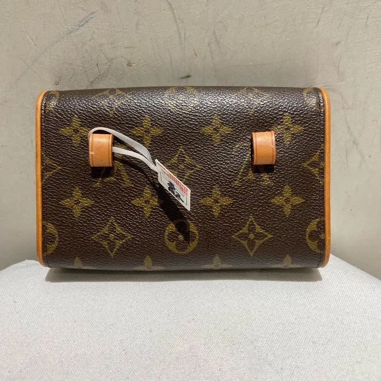 Louis Vuitton Monogram Canvas Chest Bag Brown Vintage Style Small