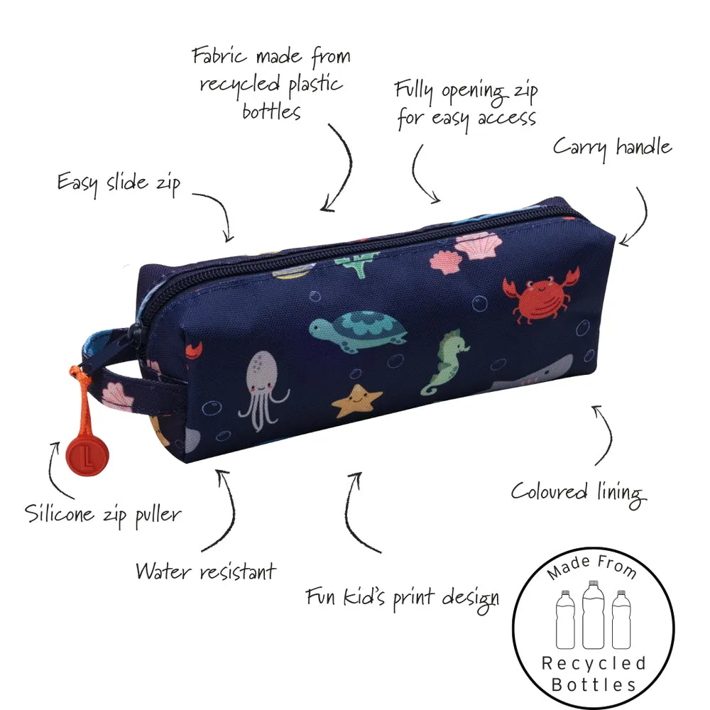 Lund London Little Lund Pencil Case - Ocean