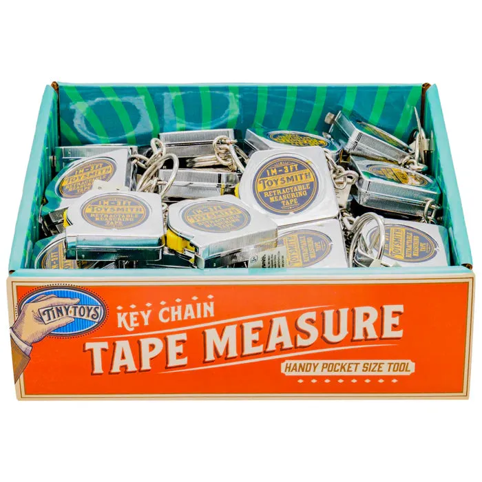NEW Tape Measure Key Chain Toy - Retro Design