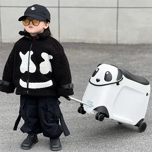 Panda Ride Kids Luggage | Ride-On Suitcase for Toddlers | Lightweight & Durable | 3-6 Years Travel Companion