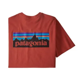 Patagonia P-6 Logo Responsibili T-Shirt - Hot Ember