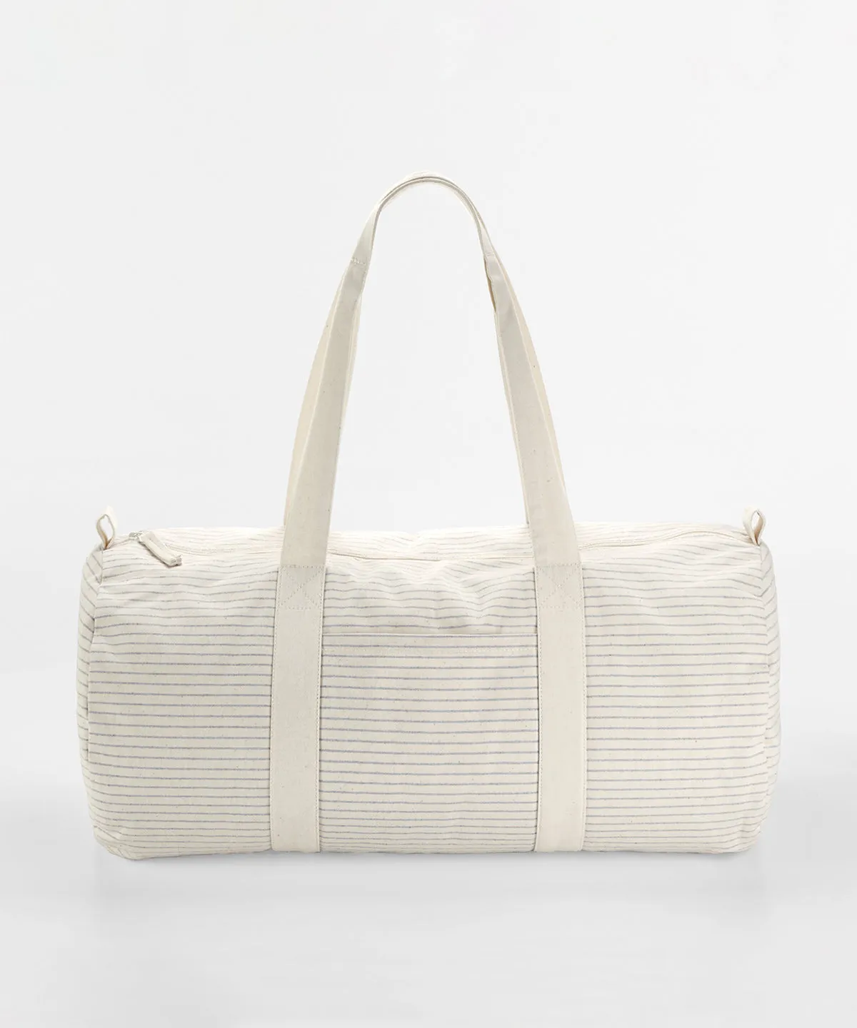 Red/Stripe - Striped organic cotton barrel bag