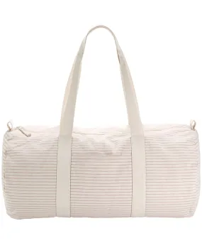 Red/Stripe - Striped organic cotton barrel bag