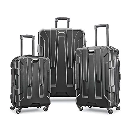 Samsonite Centric Hardside Expandable Luggage with Spinner Wheels, Black 24"