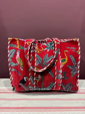 Totes Of India - Red Forest Tote Bag