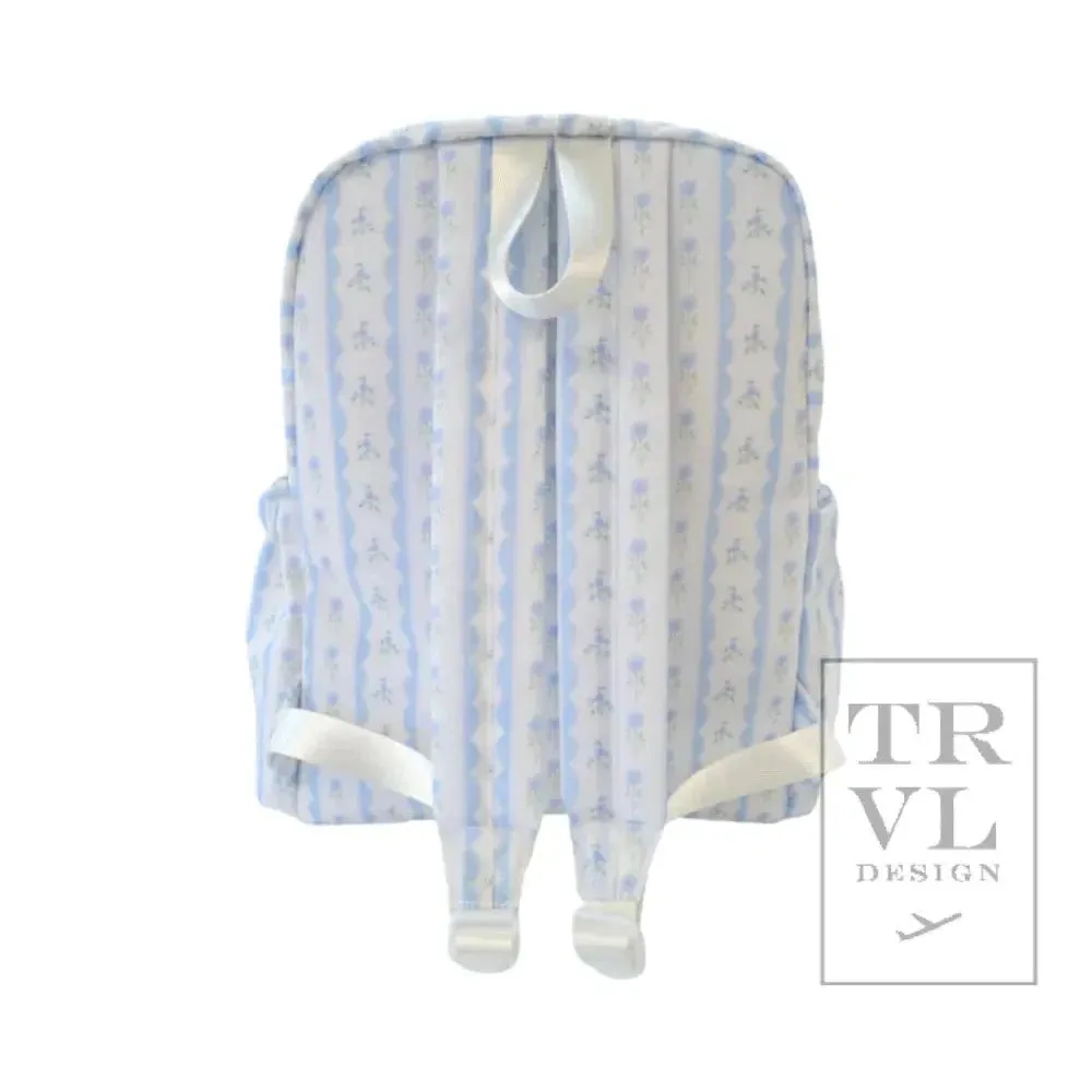 TRVL Design Backpacker - Backpack Ribbon Floral Blue