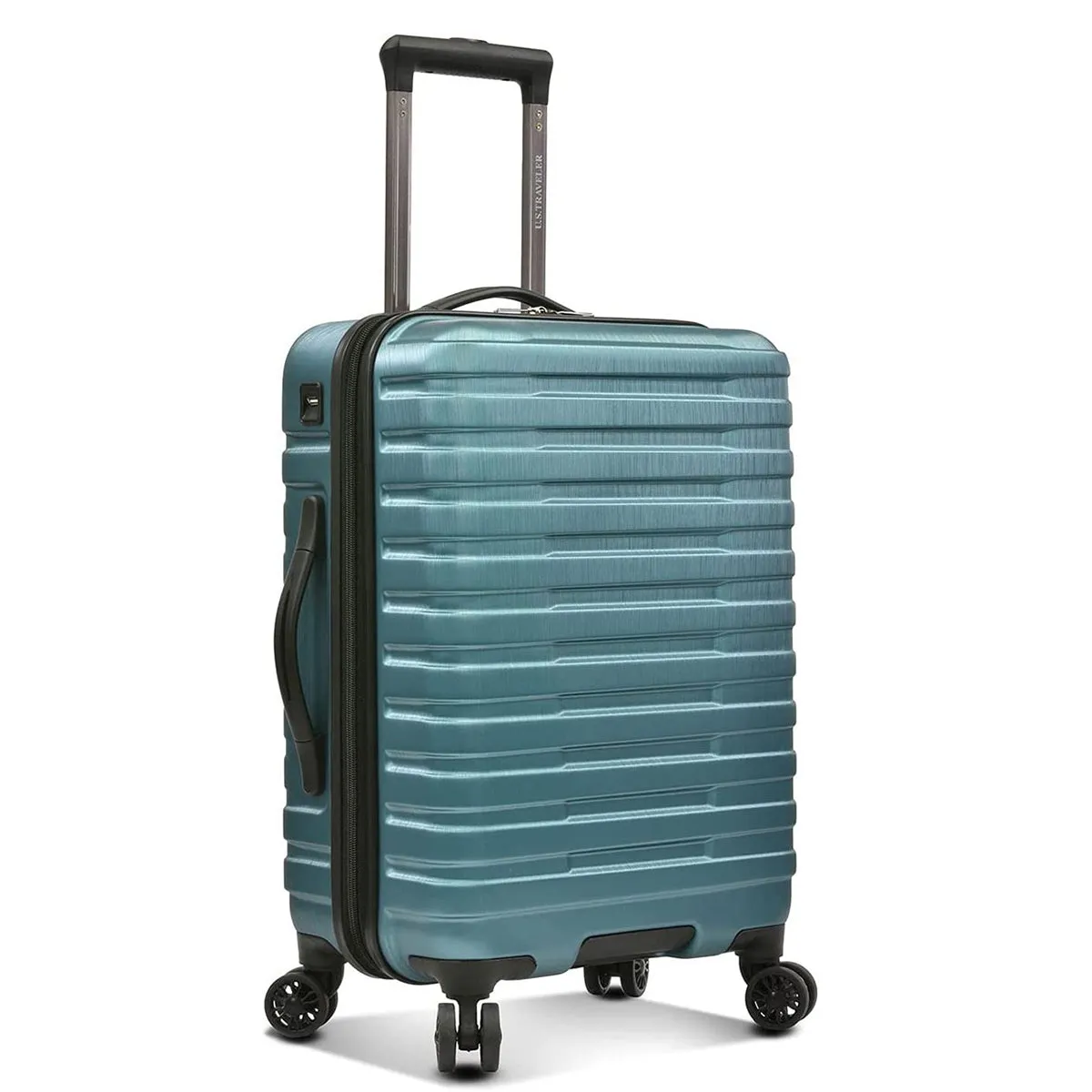 U.S. Traveler Boren Hardside Spinner Luggage With Aluminum Handle, 2-Piece Set