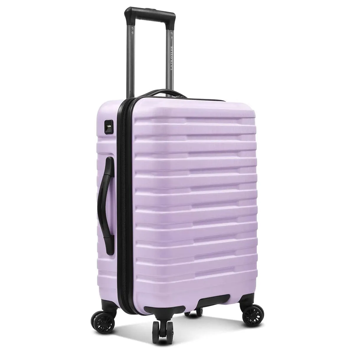 U.S. Traveler Boren Hardside Spinner Luggage With Aluminum Handle, 2-Piece Set