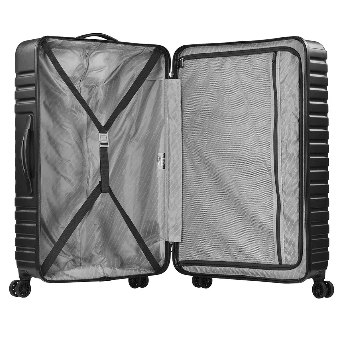 U.S. Traveler Boren Hardside Spinner Luggage With Aluminum Handle, 2-Piece Set