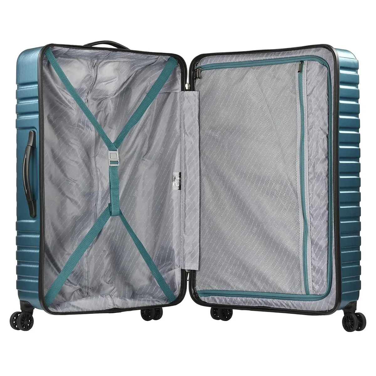 U.S. Traveler Boren Hardside Spinner Luggage With Aluminum Handle, 2-Piece Set