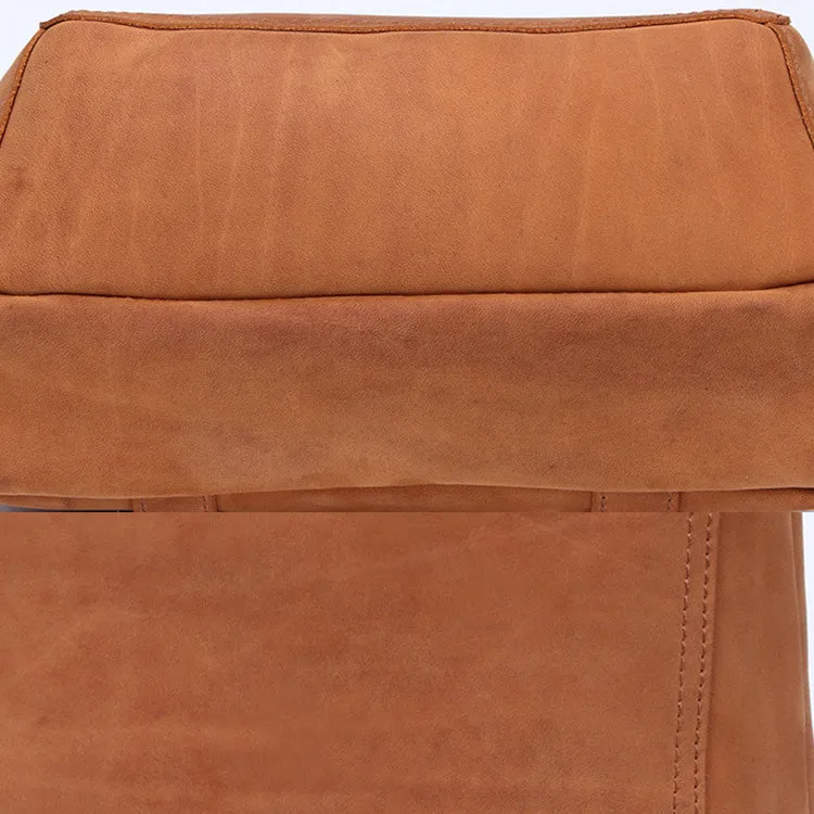 Vintage Womens Brown Crazy Horse Leather Backpack Bag Purse Cross Shoulder Bag For Women