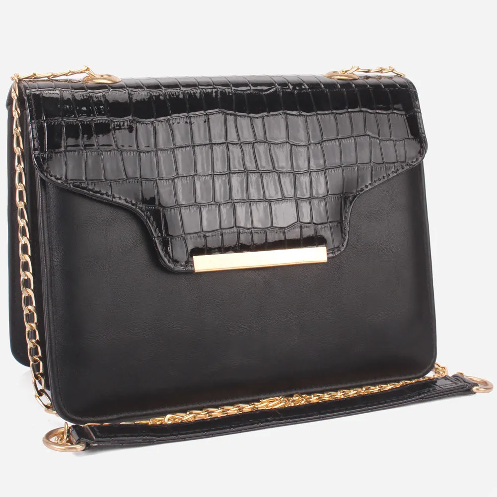 Womens "FERRA" Textured Suede Handbag